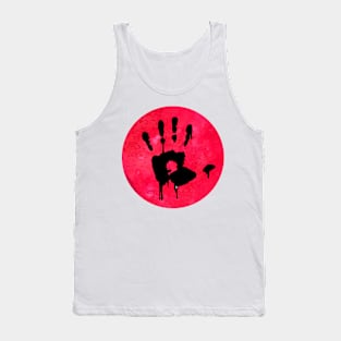 Handprint on Red Tank Top